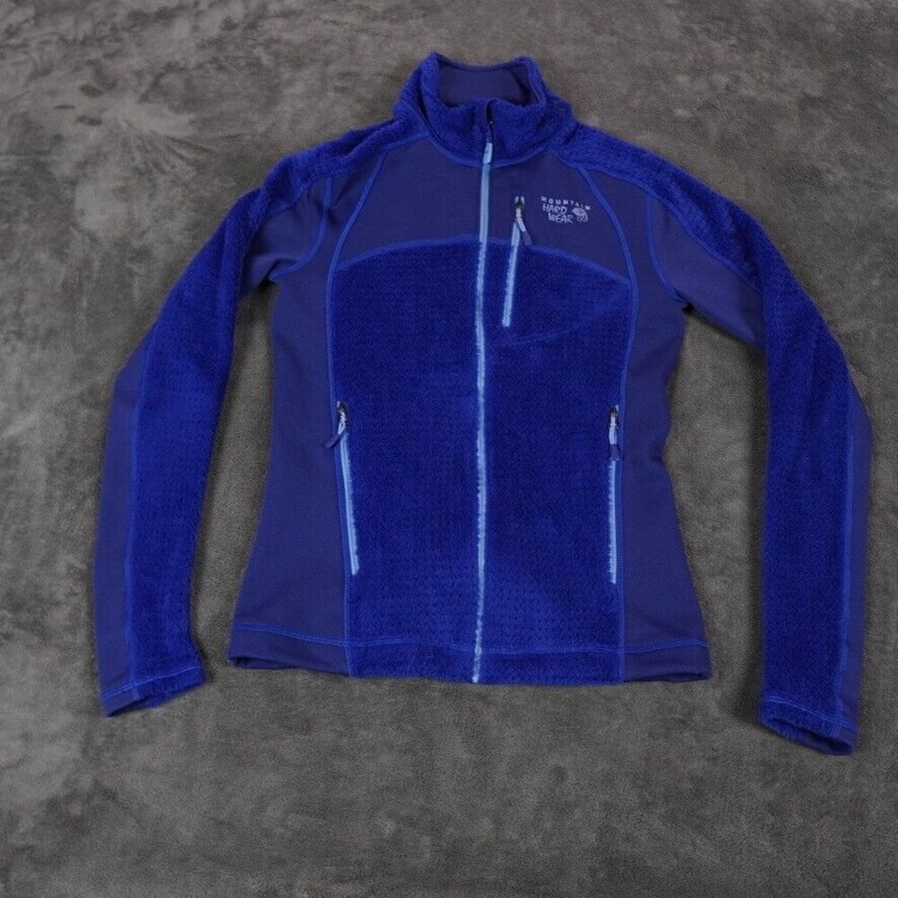 Mountain Hardwear Jacket Womens Extra Small Blue Royal Sherpa Polartec Hike Camp